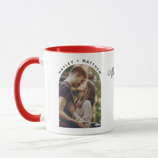 Valentijnsdag Koppelfoto 'Better Together' Mok (Links)