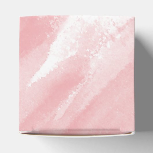 Valentijnsdag koraal roze Waterverf badbom Bedankdoosjes (Bovenkant)