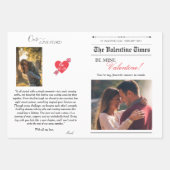 Valentijnsdag Krant Ons liefdesverhaal Red Heart Inpakpapier Vel (Voorkant 2)