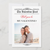 Valentijnsdag krant Tijdlijn Ons liefdesverhaal Kaart (Voorkant)