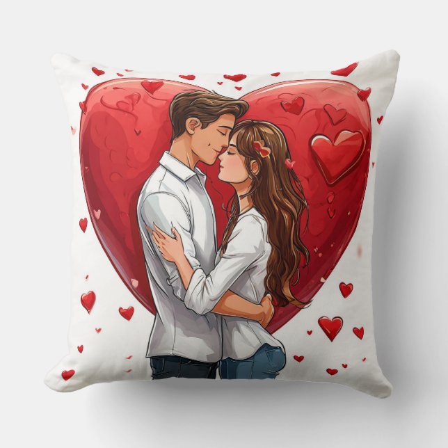 Valentijnsdag kunst kussen (Voorkant)