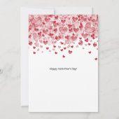 Valentijnsdag kussen met je selfie foto kaart (Achterkant)