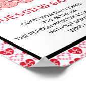 Valentijnsdag Kusses Guessing Spelbord Poster (Hoek)