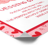 Valentijnsdag Kusses Guessing Spelbord Poster (Hoek)
