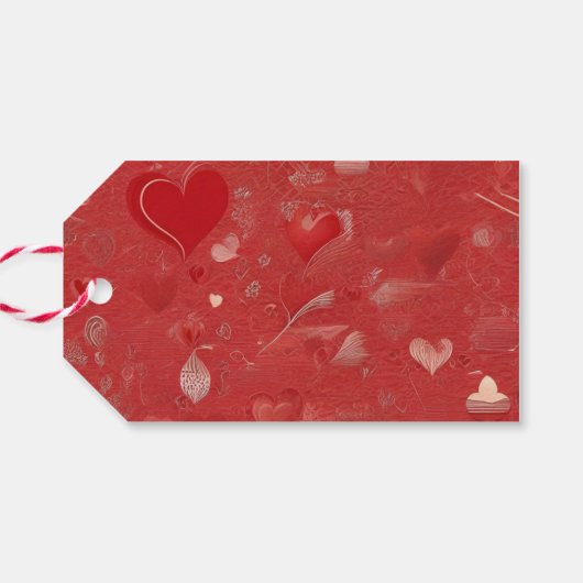 Valentijnsdag Label Set Cadeaulabel (Achterkant Horizontaal)