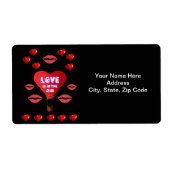 Valentijnsdag Labels  (Voorkant)