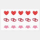 Valentijnsdag Labels (Vel)