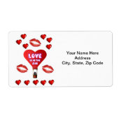 Valentijnsdag Labels  (Voorkant)