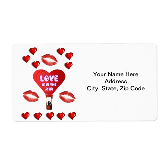 Valentijnsdag Labels (Voorkant)