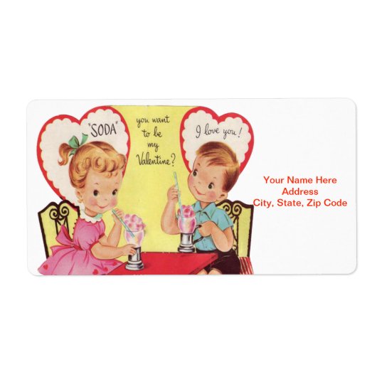 Valentijnsdag Labels (Voorkant)