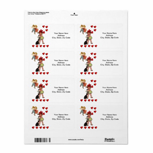 Valentijnsdag Labels  (Full Sheet)