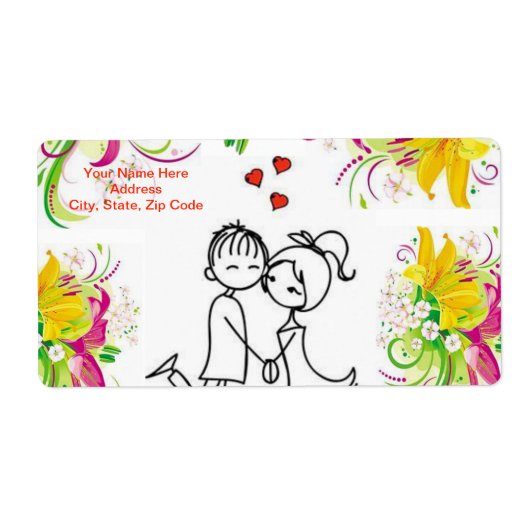 Valentijnsdag Labels (Voorkant)