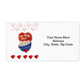 Valentijnsdag Labels  (Voorkant)