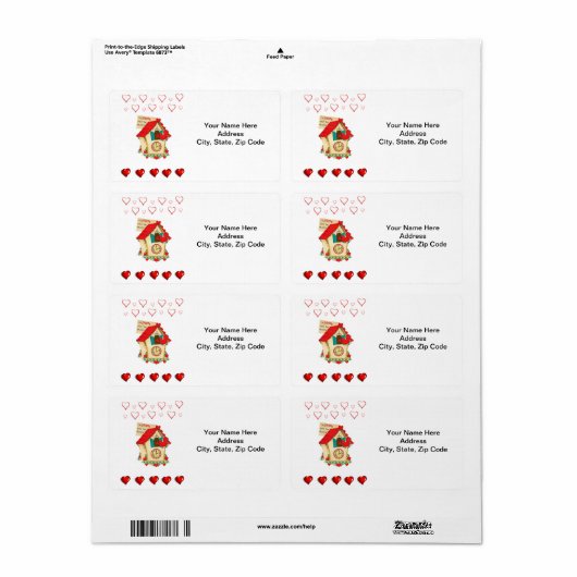 Valentijnsdag Labels  (Full Sheet)