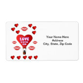 Valentijnsdag Labels  (Voorkant)