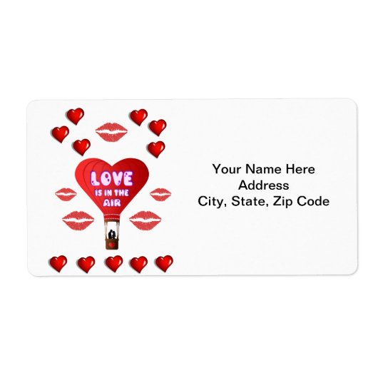 Valentijnsdag Labels (Voorkant)