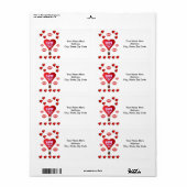 Valentijnsdag Labels (Full Sheet)