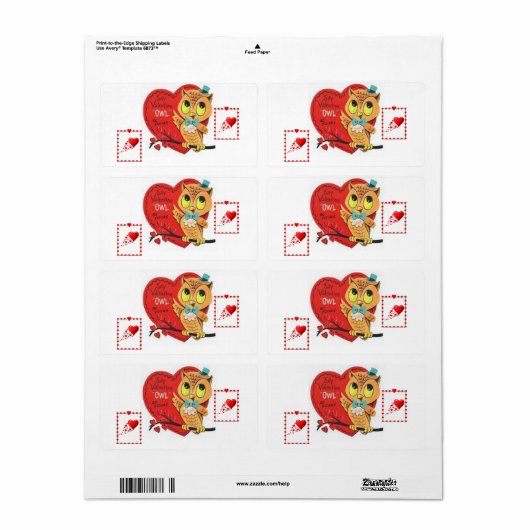 Valentijnsdag Labels (Full Sheet)