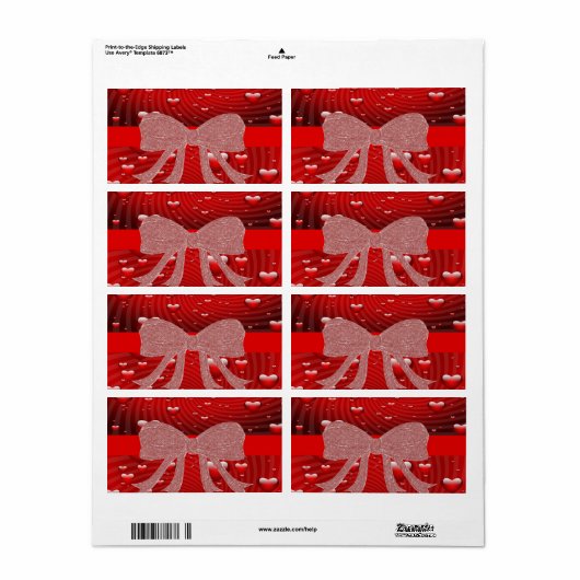 Valentijnsdag Labels (Full Sheet)