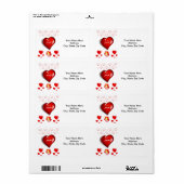 Valentijnsdag Labels  (Full Sheet)