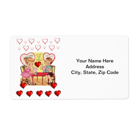 Valentijnsdag Labels  (Voorkant)