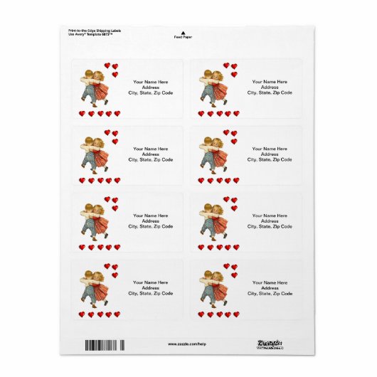 Valentijnsdag Labels  (Full Sheet)