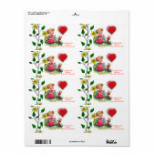 Valentijnsdag Labels (Full Sheet)