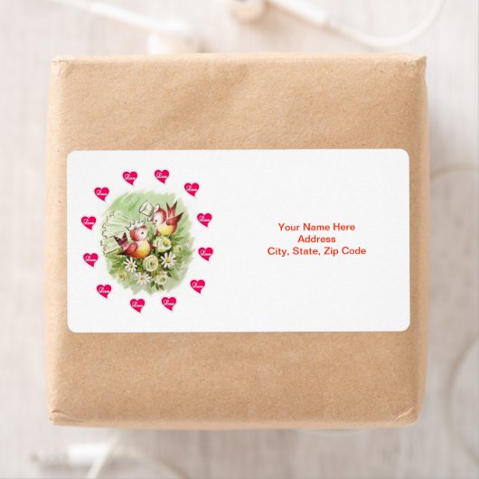 Valentijnsdag Labels  Bird (Insitu)