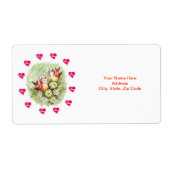 Valentijnsdag Labels  Bird (Voorkant)