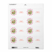 Valentijnsdag Labels  Bird (Full Sheet)