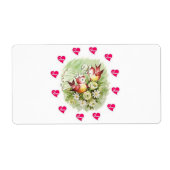 Valentijnsdag Labels Bird (Voorkant)