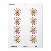 Valentijnsdag Labels  Bird (Full Sheet)