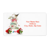 Valentijnsdag Labels  Bird (Voorkant)