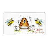 Valentijnsdag Labels Bumblebee (Voorkant)