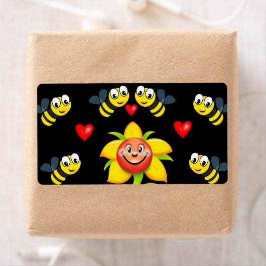 Valentijnsdag Labels Bumblebee (Insitu)