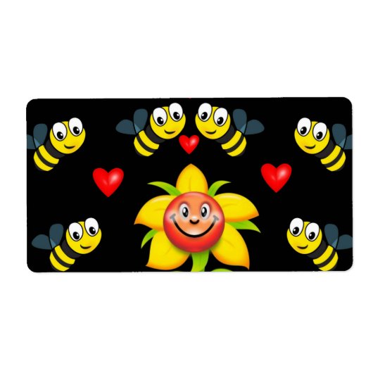 Valentijnsdag Labels Bumblebee (Voorkant)