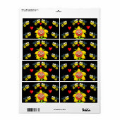 Valentijnsdag Labels Bumblebee (Full Sheet)