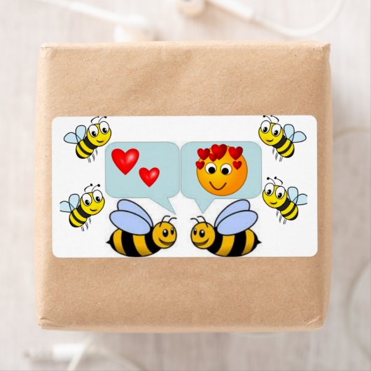 Valentijnsdag Labels Bumblebee (Insitu)