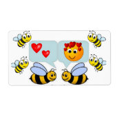Valentijnsdag Labels Bumblebee (Voorkant)