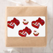 Valentijnsdag Labels Chocolade (Insitu)