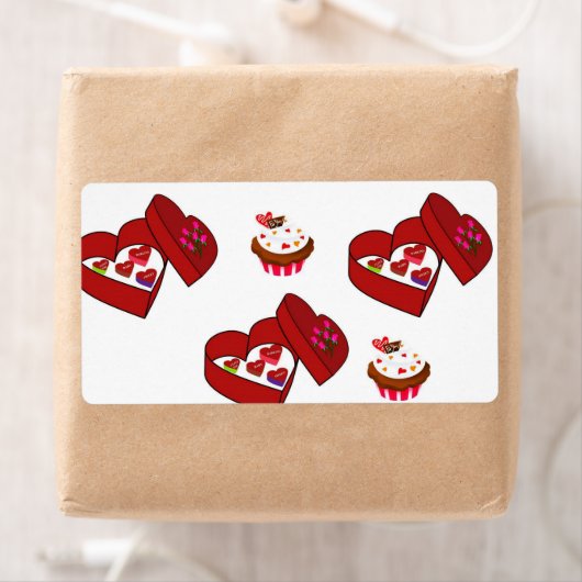 Valentijnsdag Labels Chocolade (Insitu)