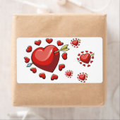 Valentijnsdag labels hart (Insitu)