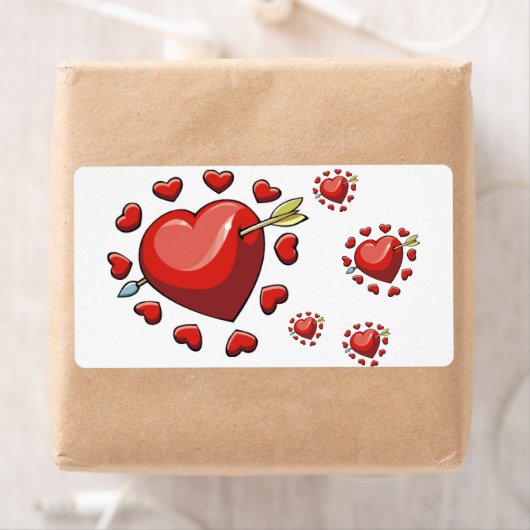 Valentijnsdag labels hart (Insitu)