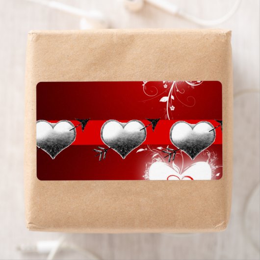 Valentijnsdag labels hart (Insitu)