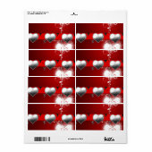 Valentijnsdag labels hart (Full Sheet)