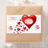 Valentijnsdag labels hart (Insitu)