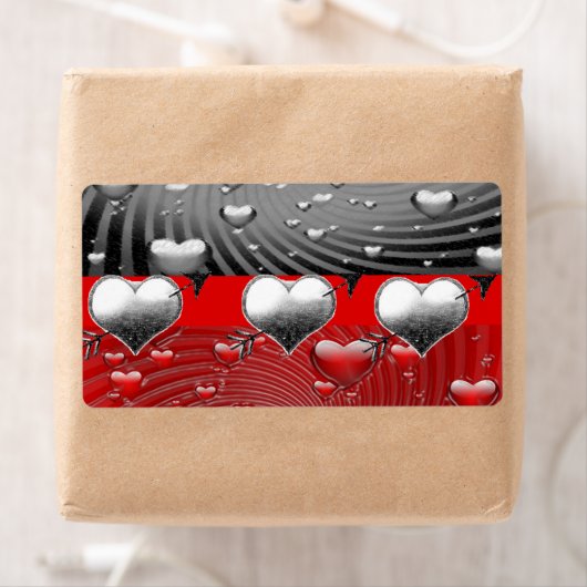 Valentijnsdag labels hart (Insitu)