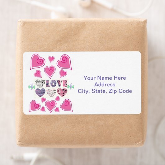 Valentijnsdag labels hart (Insitu)