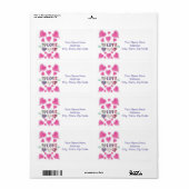 Valentijnsdag labels hart (Full Sheet)