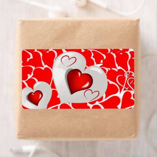 Valentijnsdag labels hart (Insitu)